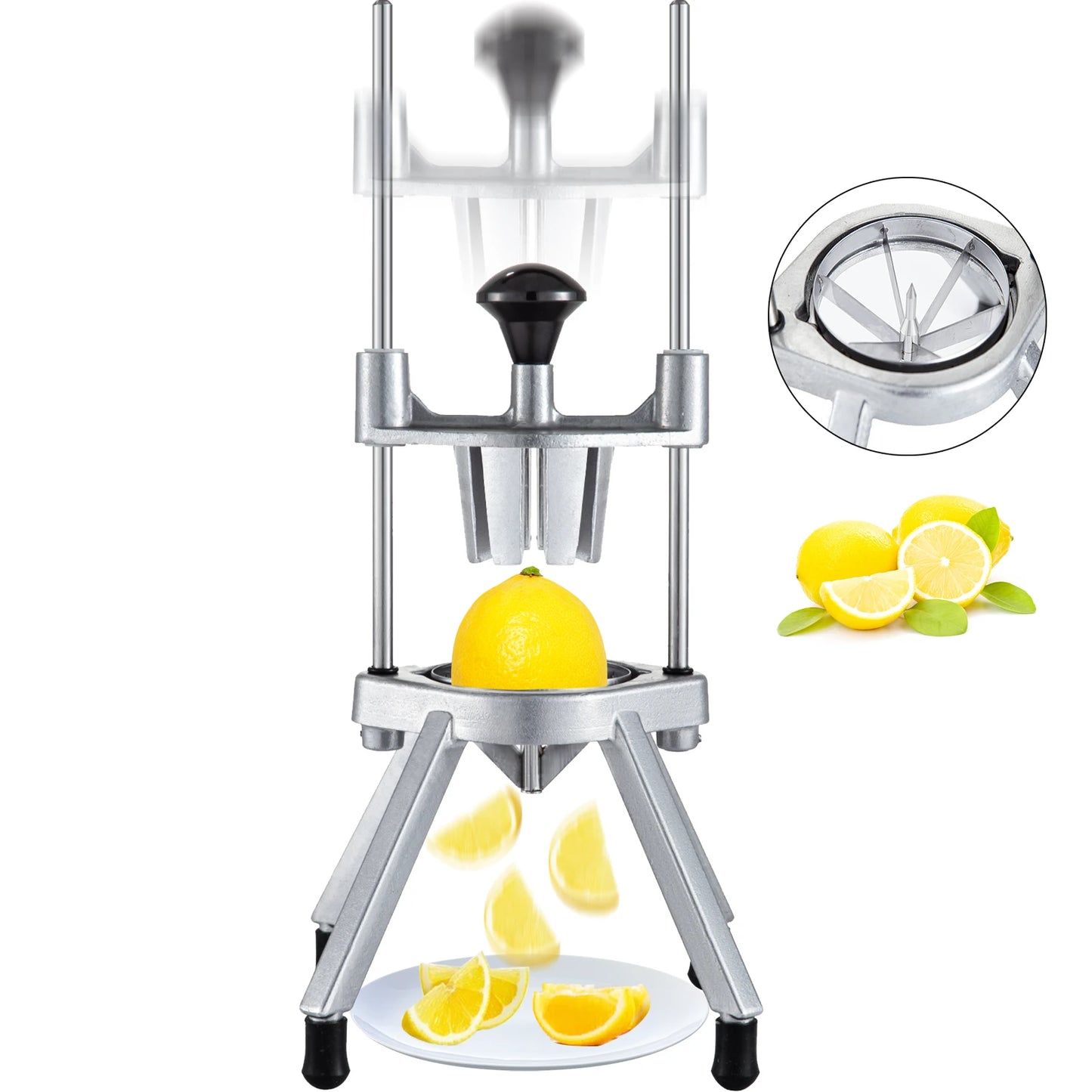 Lemon Wedge Slicer Chopper,Lime Wedger Fruit Vegetable Cutter