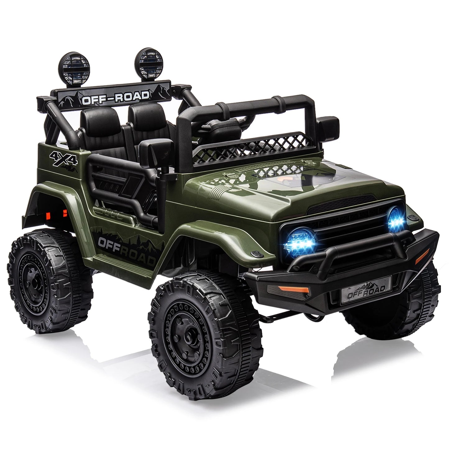 12V Kids Ride On Truck with Remote Control/ Spring Suspension /Bluetooth Connectivity /Led Lights/ 3-6 yrs old