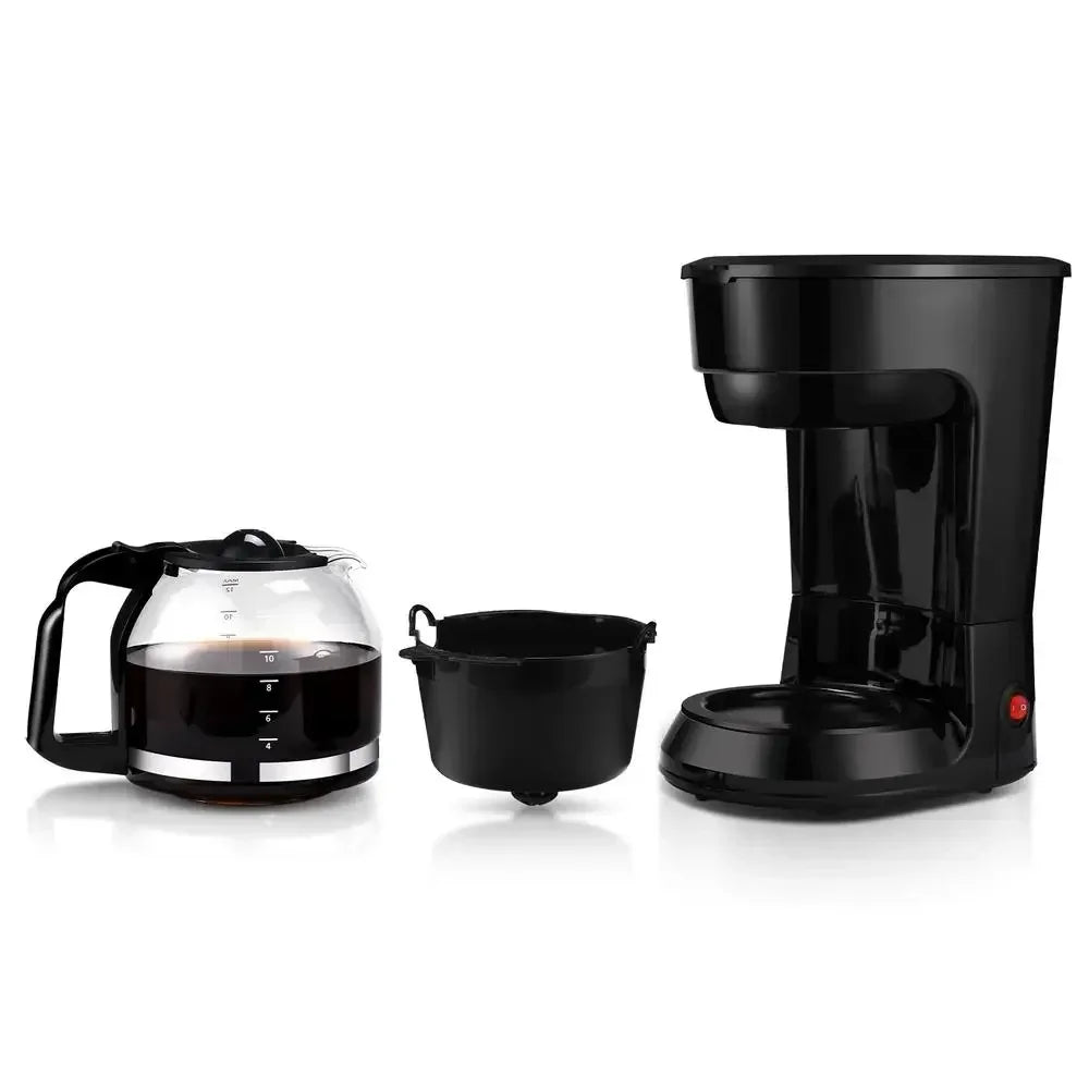 Black 12-Cup Coffee Maker/ Auto Keep Warm/ Function Indicator Light/ Dishwasher-Safe Easy Clean /Shelf-Stable