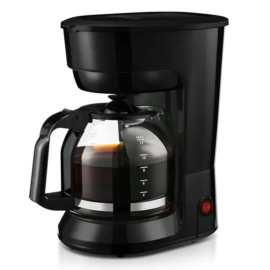 Black 12-Cup Coffee Maker/ Auto Keep Warm/ Function Indicator Light/ Dishwasher-Safe Easy Clean /Shelf-Stable