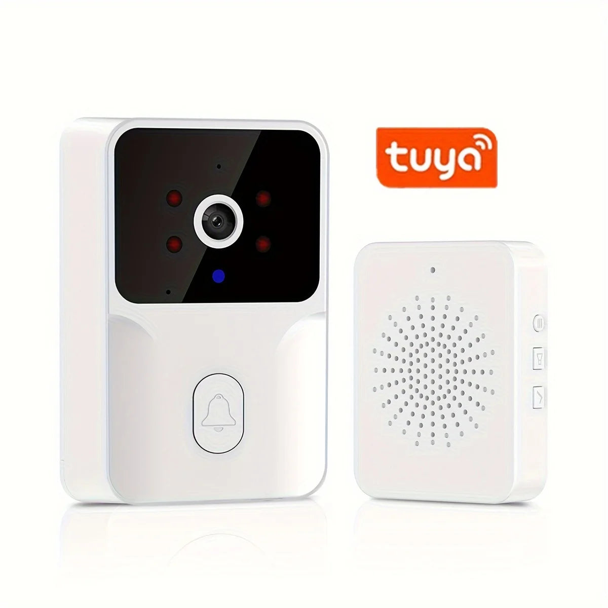 Secure Home Monitoring/ Wireless Smart Video Doorbell, 2.4G WiFi Home Security Camera, 2-way Audio, Night vision, Battery